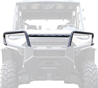 A & UTV PRO Front Bumper for 2018-2023 Polaris Ranger XP 1000 / Crew XP 1000 / Ranger 1000 / Ranger 1000 XP, Heavy Duty Steel Tube Front Upper Brush Guard Protector Accessories, Replace OEM #2882531