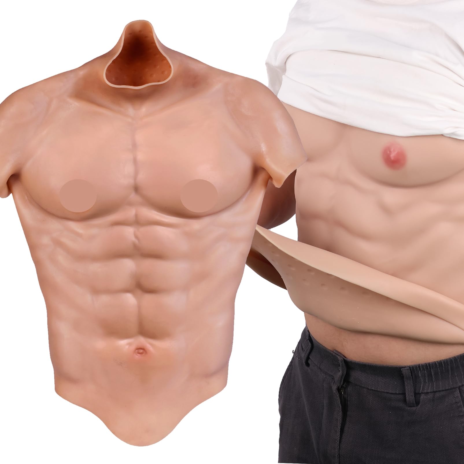 Amazon | Funxzior 筋肉スーツ 筋肉 コスプレ シリコン筋肉スーツ