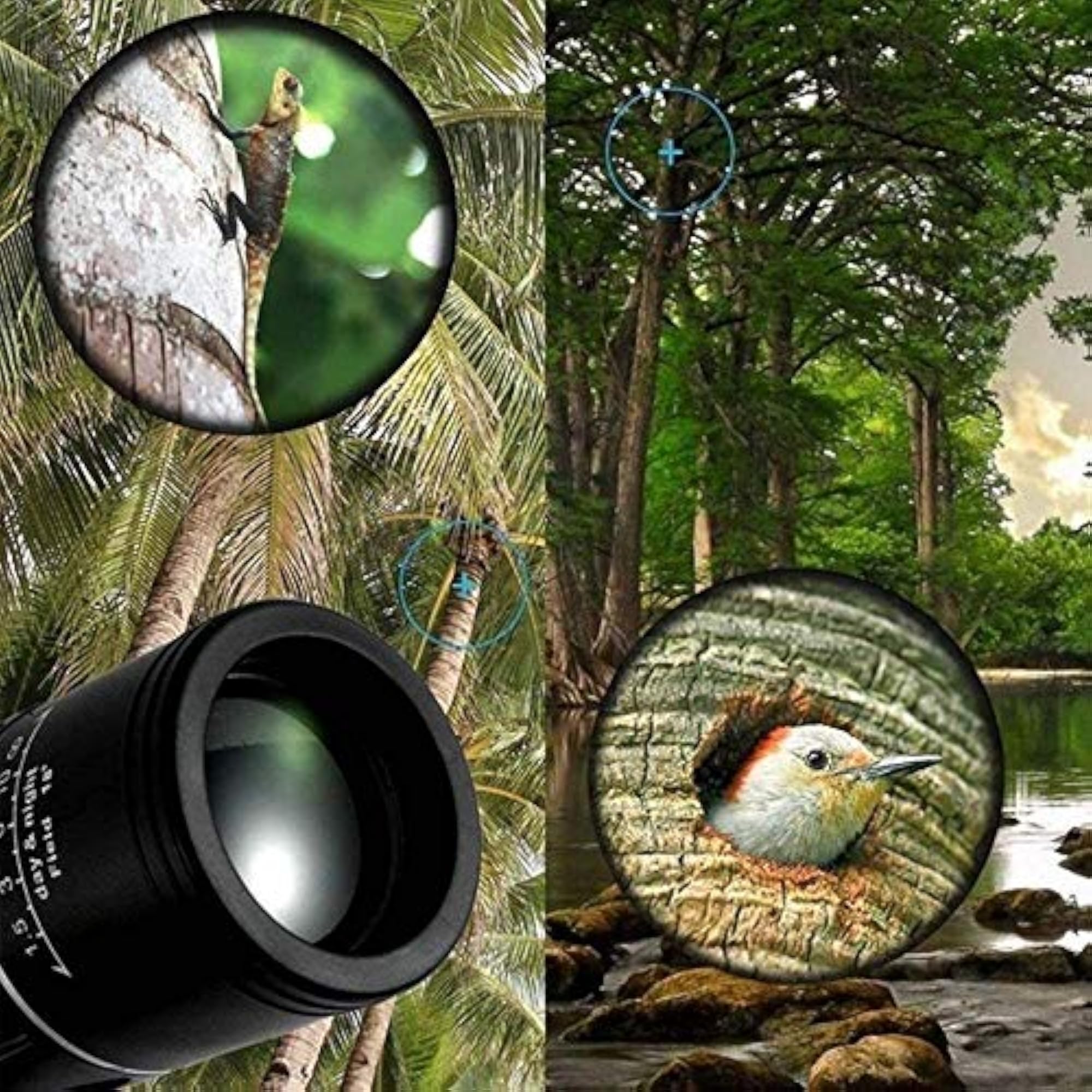16x52 Monocular Dual Focus Optics Zoom Telescope