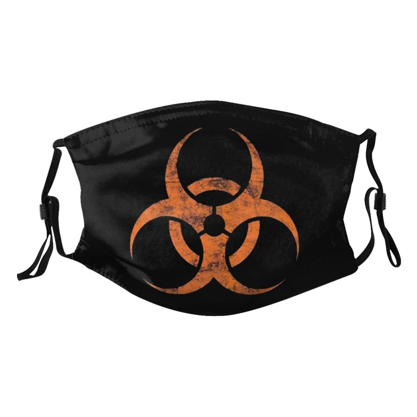Biohazard Warning Symbol Adult Dust Mask Adjustable Dust Face with 2 Filter3636