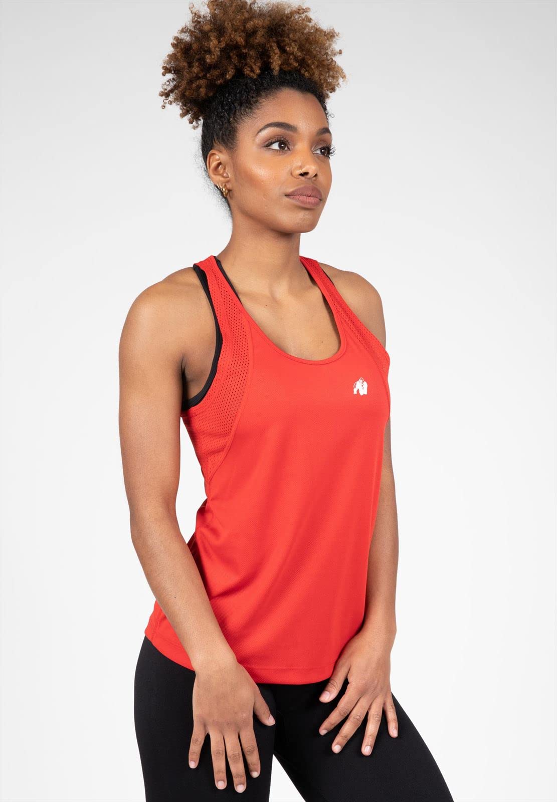 Gorilla Wear - Seattle Tank Top – czarny – Bodybuilding Sport na co dzień, czas wolny, z nadrukiem logo, lekka i wygodna dla optymalnego ruchu z poliestru