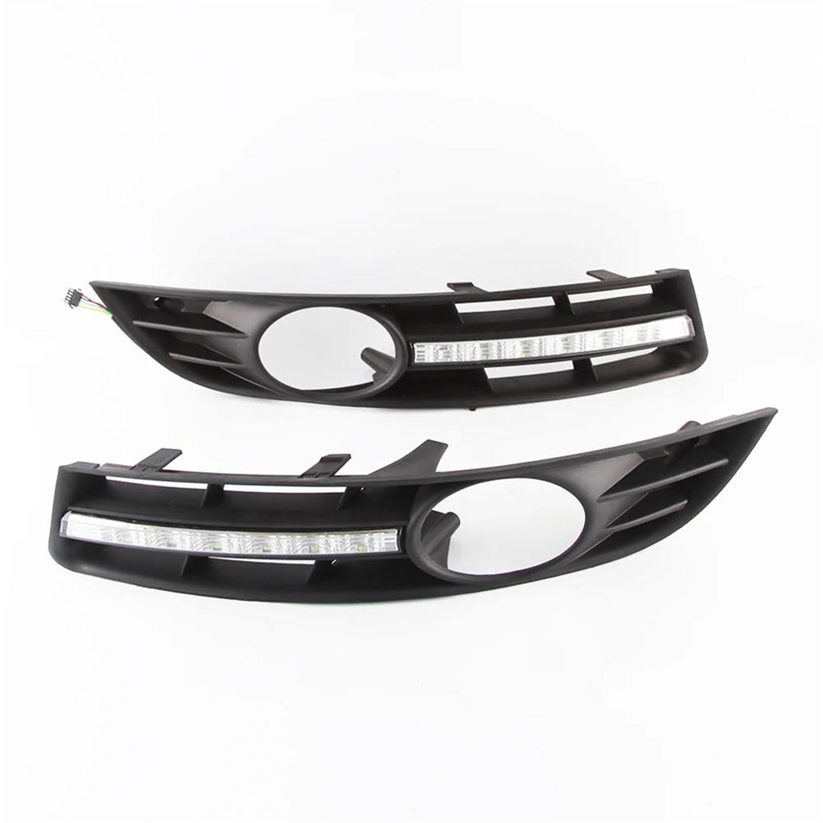 Luci Laterali 1 paio luci auto DRL fendinebbia LED luci marcia diurna con indicatori direzione gialli per VW per Passat B6 2005-2011(BIANCO)