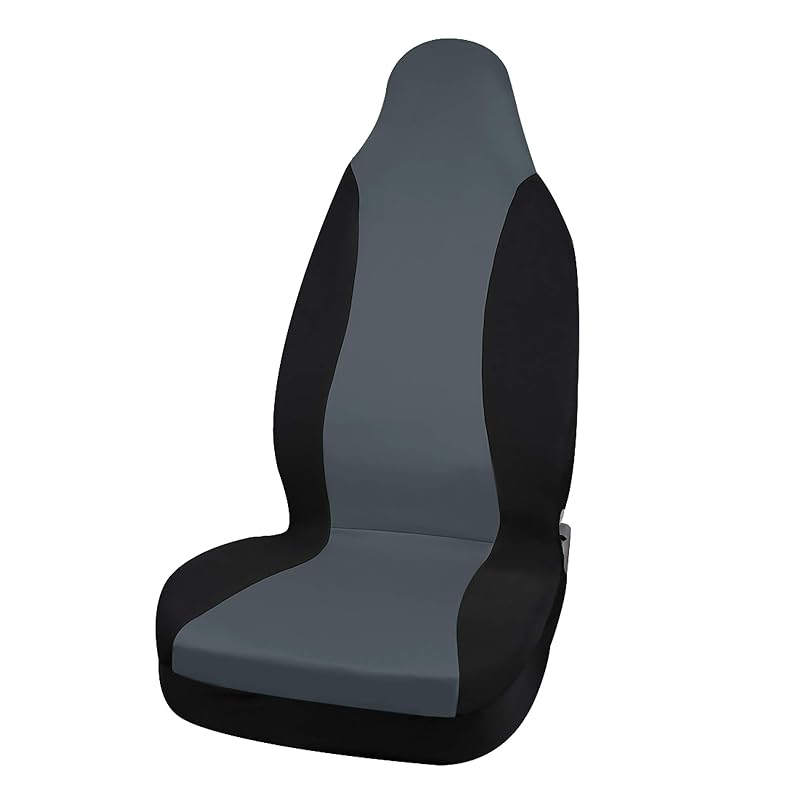 Capa para Banco Dianteiro Automotivo com Encosto Alto uxcell em Poliéster Cinza-claro