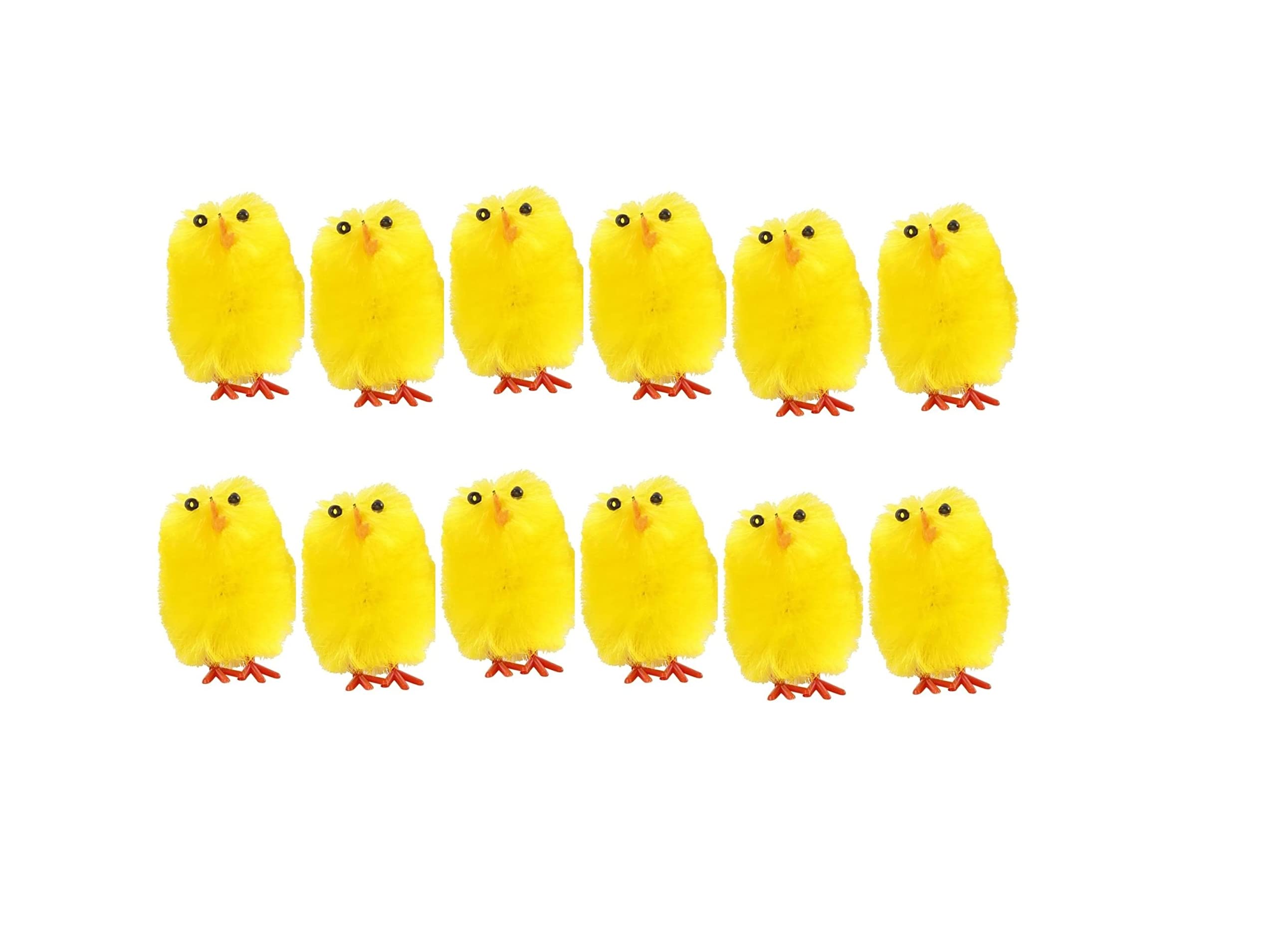 Lot De 12 Mini Poussins Décoratifs Jaunes Pour Pâques - 3 Cm, Pour Chapeau, Chasse Aux œufs, Loisirs Créatifs - 4
