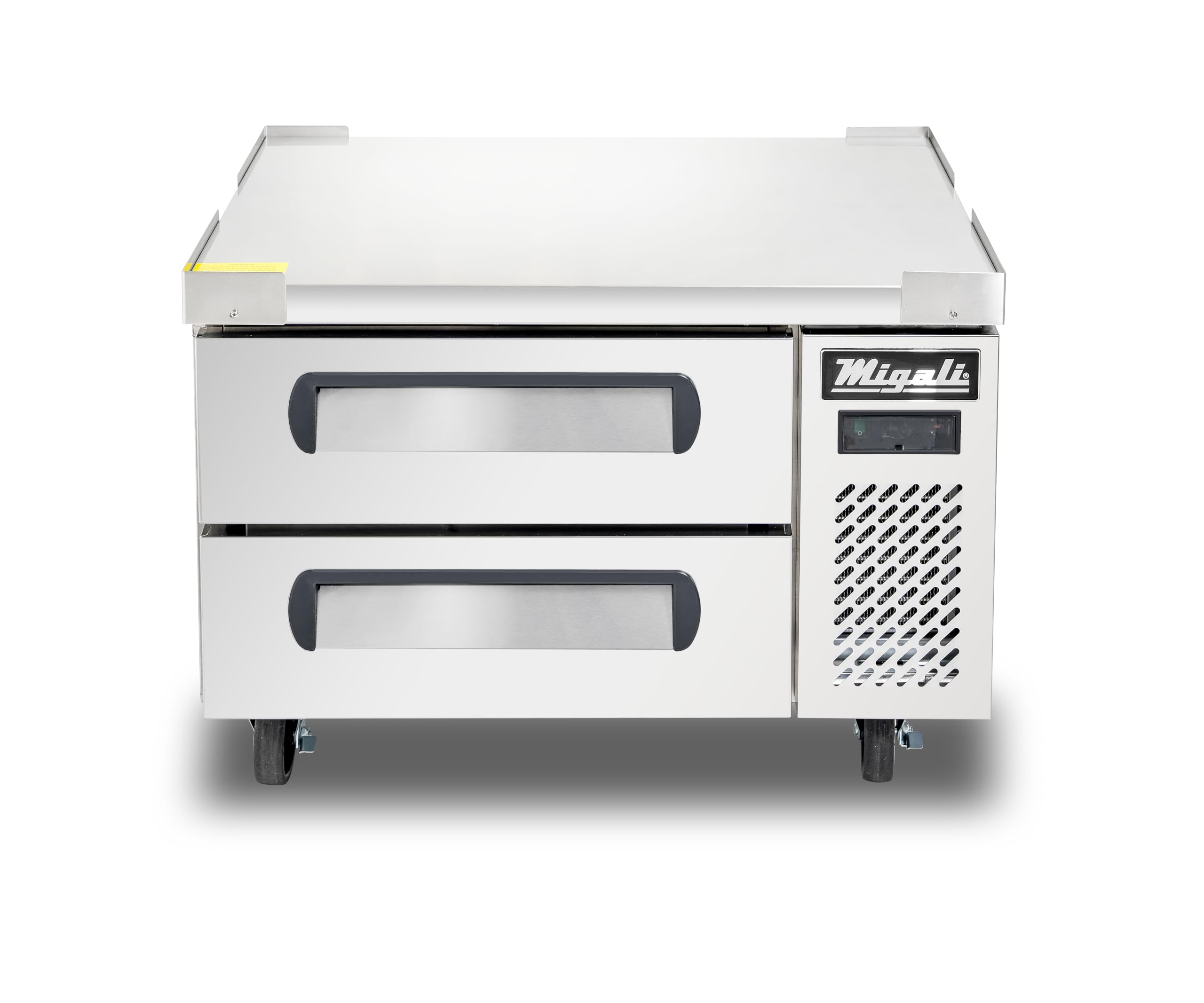 36″ Wide Refrigerated Chef Base by Migali – 36", 4.7 cubic_feet, Stainless Steel, Model C-CB36-HC