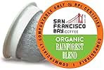 Compostable Coffee Pods - Organic Rainforest Blend (80 Ct) K Cup Compatible including Keurig 2.0, Medium Dark Roast