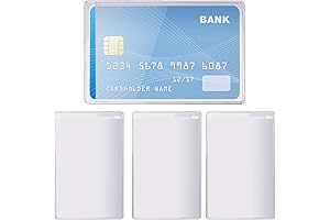 20 pcs Credit Card Sleeves for Wallet - Clear and Durable