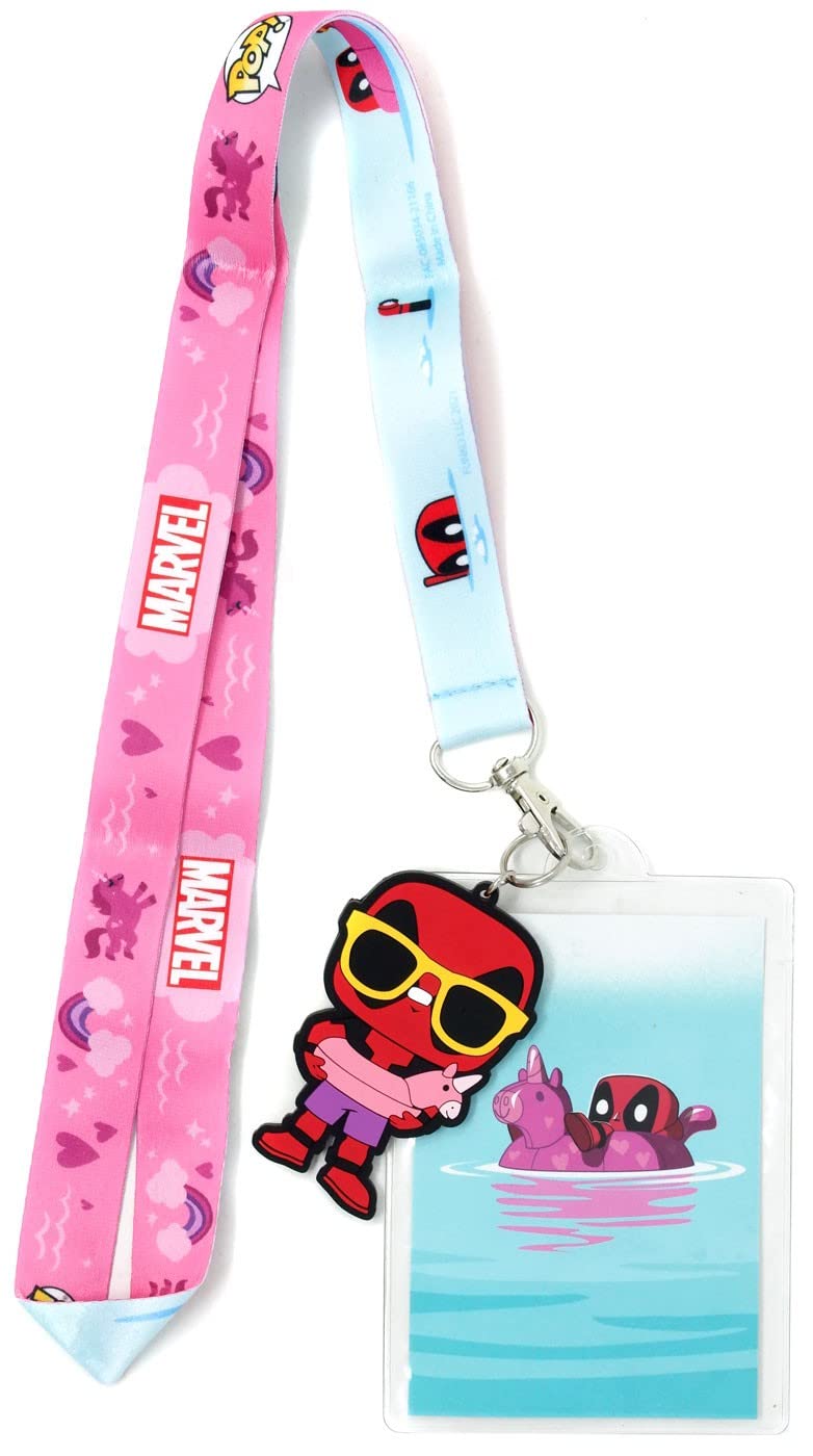 Funko Pink Lanyard & Badgeholder Lazy River Deadpool