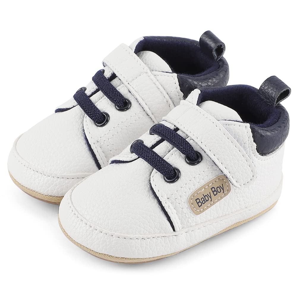 MASOCIO Scarpe Neonato Scarpine Primi Passi Bimbo con Suole Morbide Antiscivolo