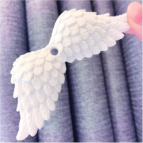 Miniatura 6 de XMOX Molde de silicona 3D de ala de ángel, molde de resina de yeso, para aromaterapia, jabón, vela, proyectos de manualidades hechos a mano, para