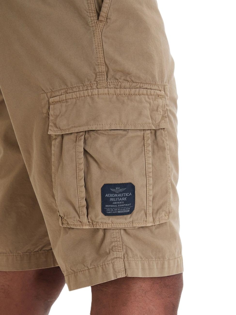 Aeronautica Militare Bermuda cargo in gabardina di cotone 261BE0066UCT01122 8057630683754-52