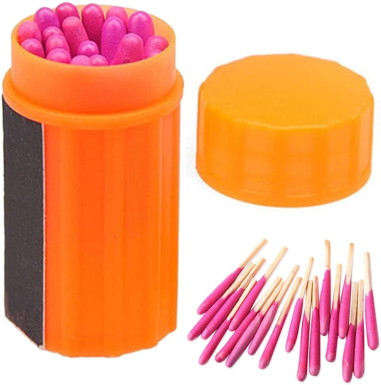 Windproof Waterproof Matches, Outdoor Stormproof Match Kit with Case, Survival Tool for Outdoor Camping (20pcs)