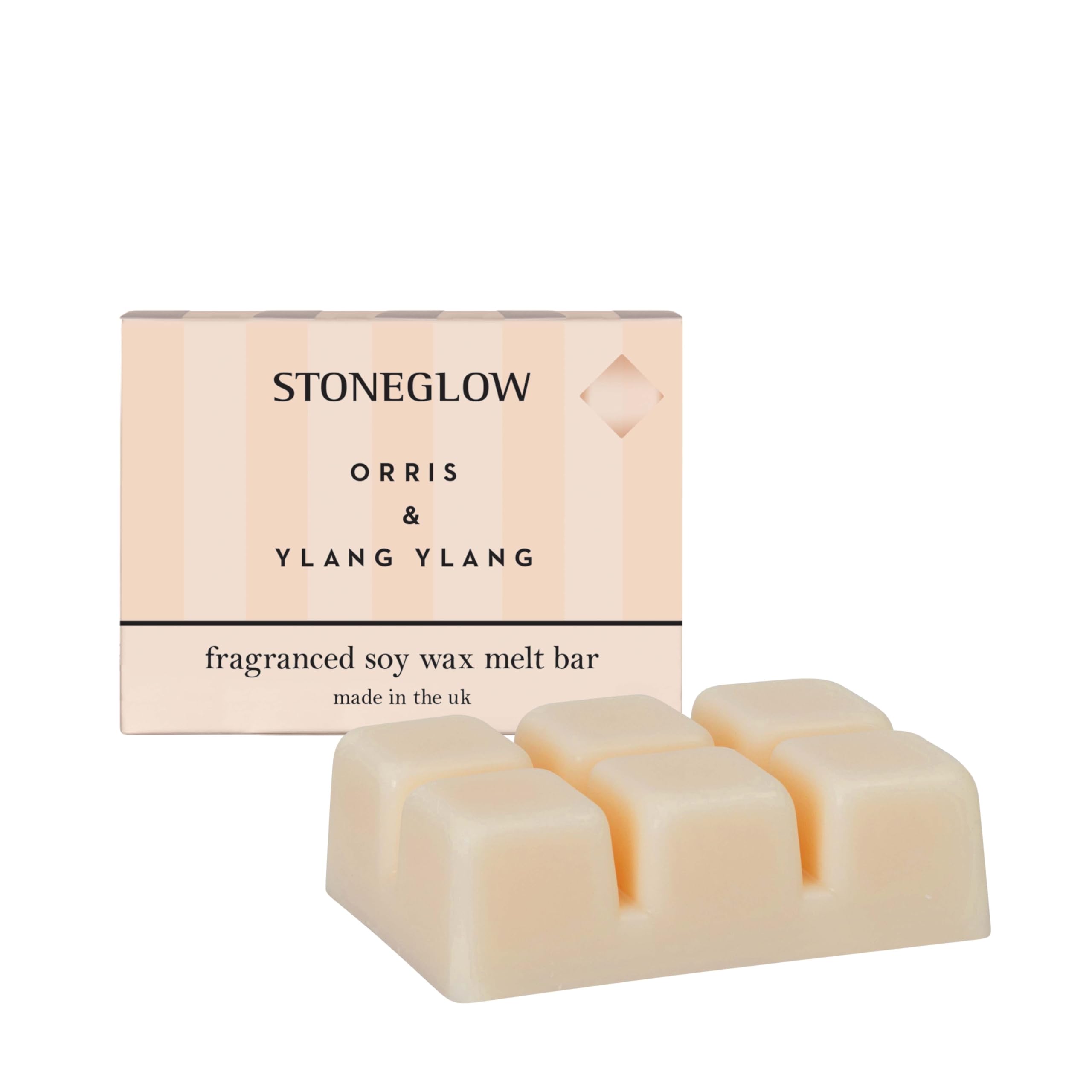 Stoneglow Modern Classics Collection - Orris & Ylang Ylang Soy Wax Melt Bar - Peach