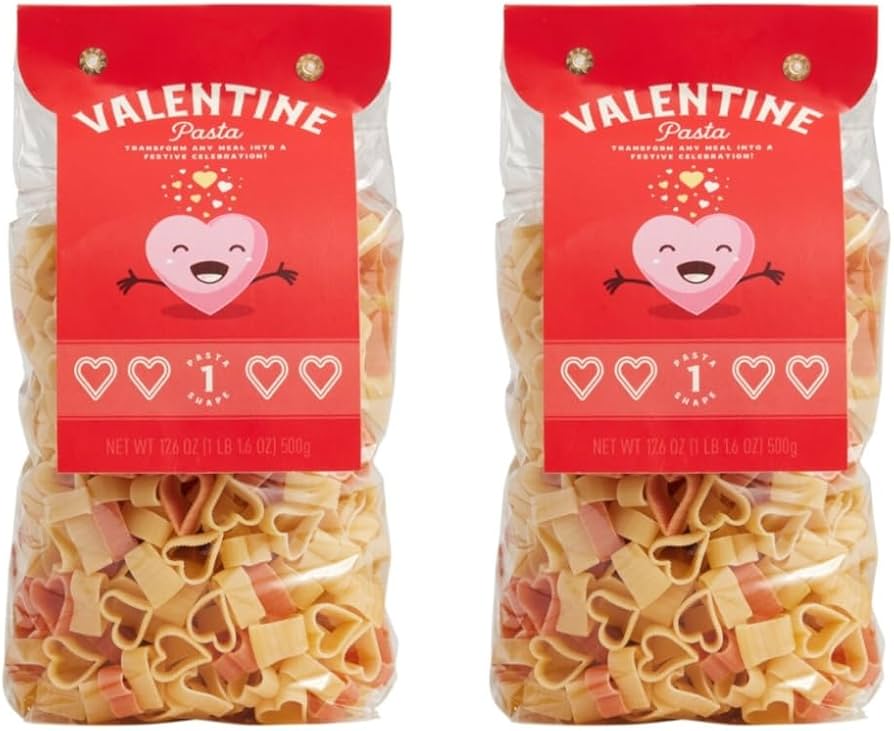 Amazon.com: Love Pasta Heart Shaped Noodles for Valentines ...
