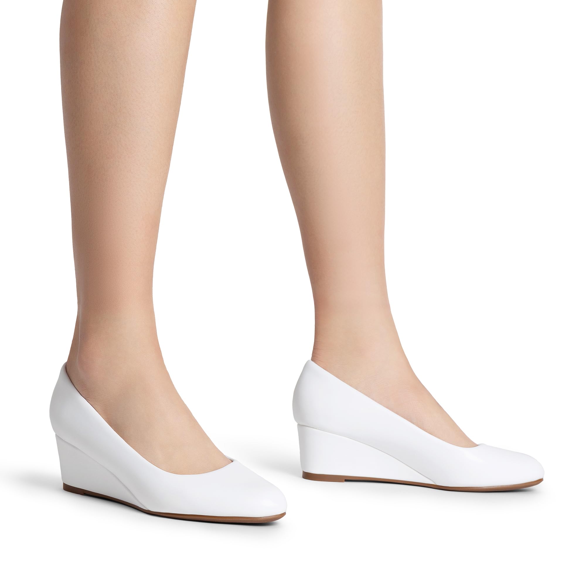 DREAM PAIRS Zapatos de tacón bajo mujer punta redonda cómodos trabajo boda