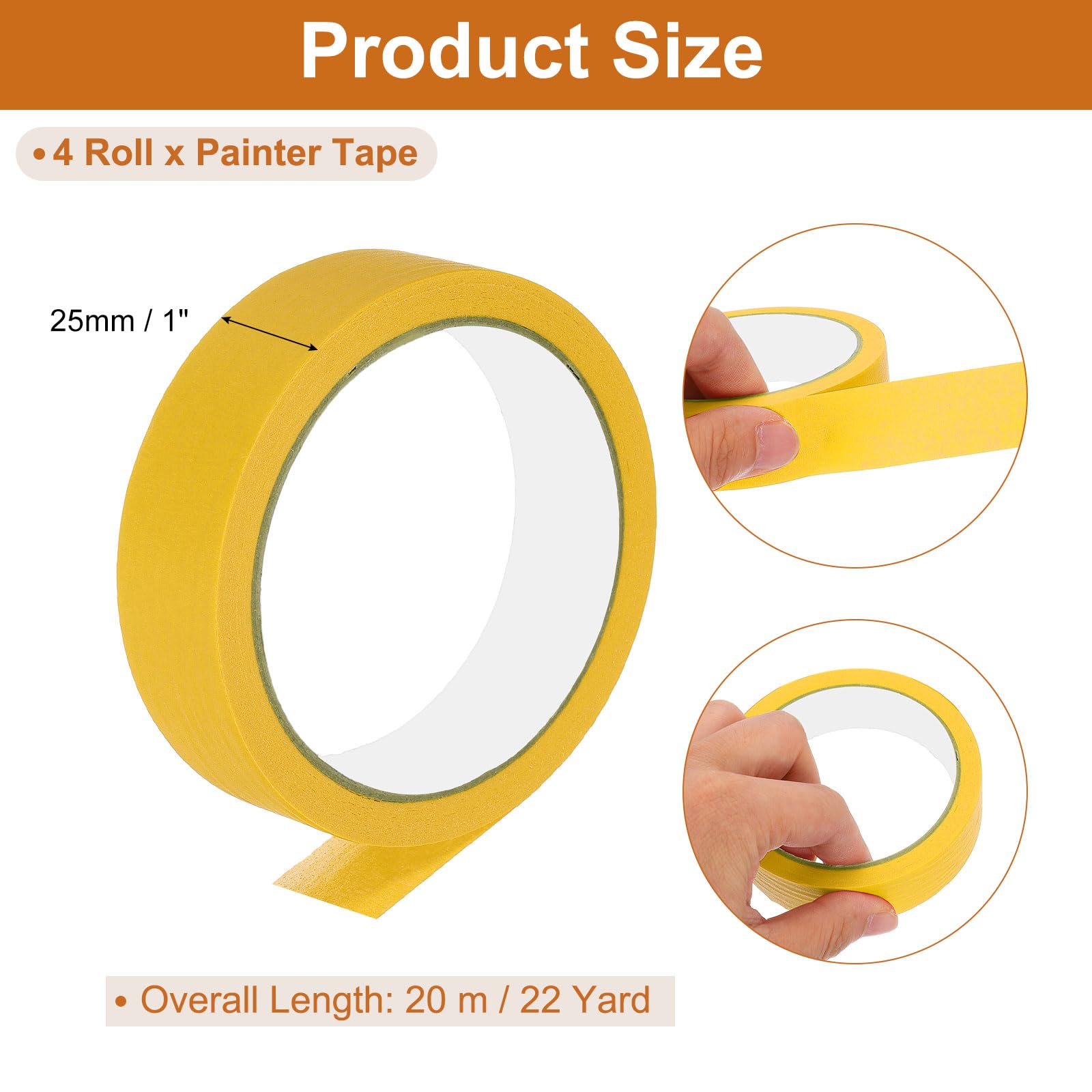 PATIKIL Masking Tape 1 Inch Wide - Image 2
