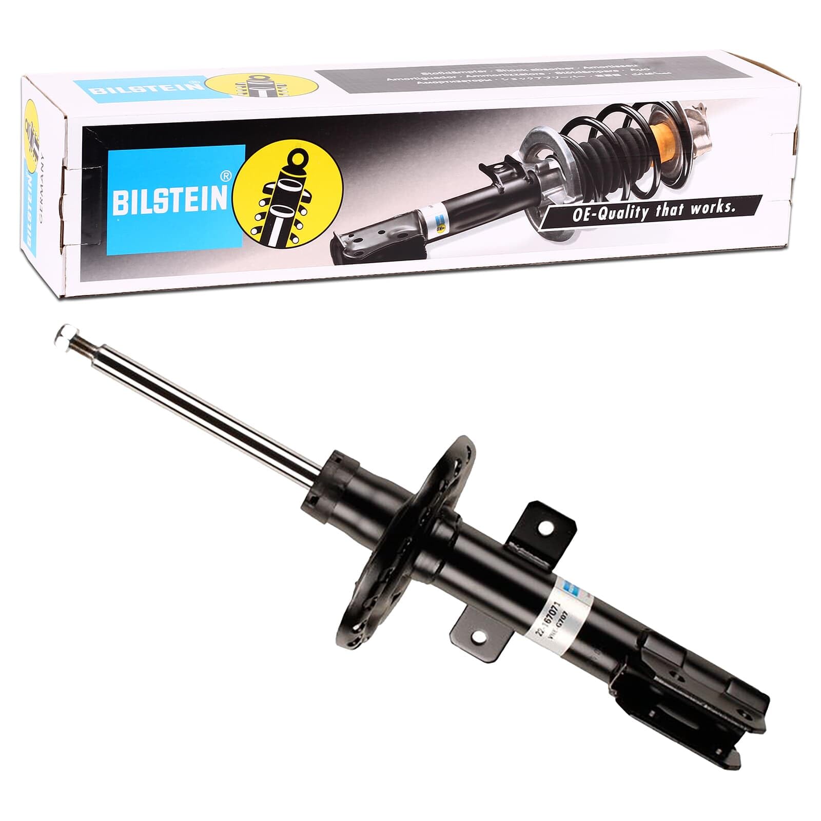 Shock absorber Front Axle Top pin 22-167071 BILSTEIN for RENAULT CLIO III