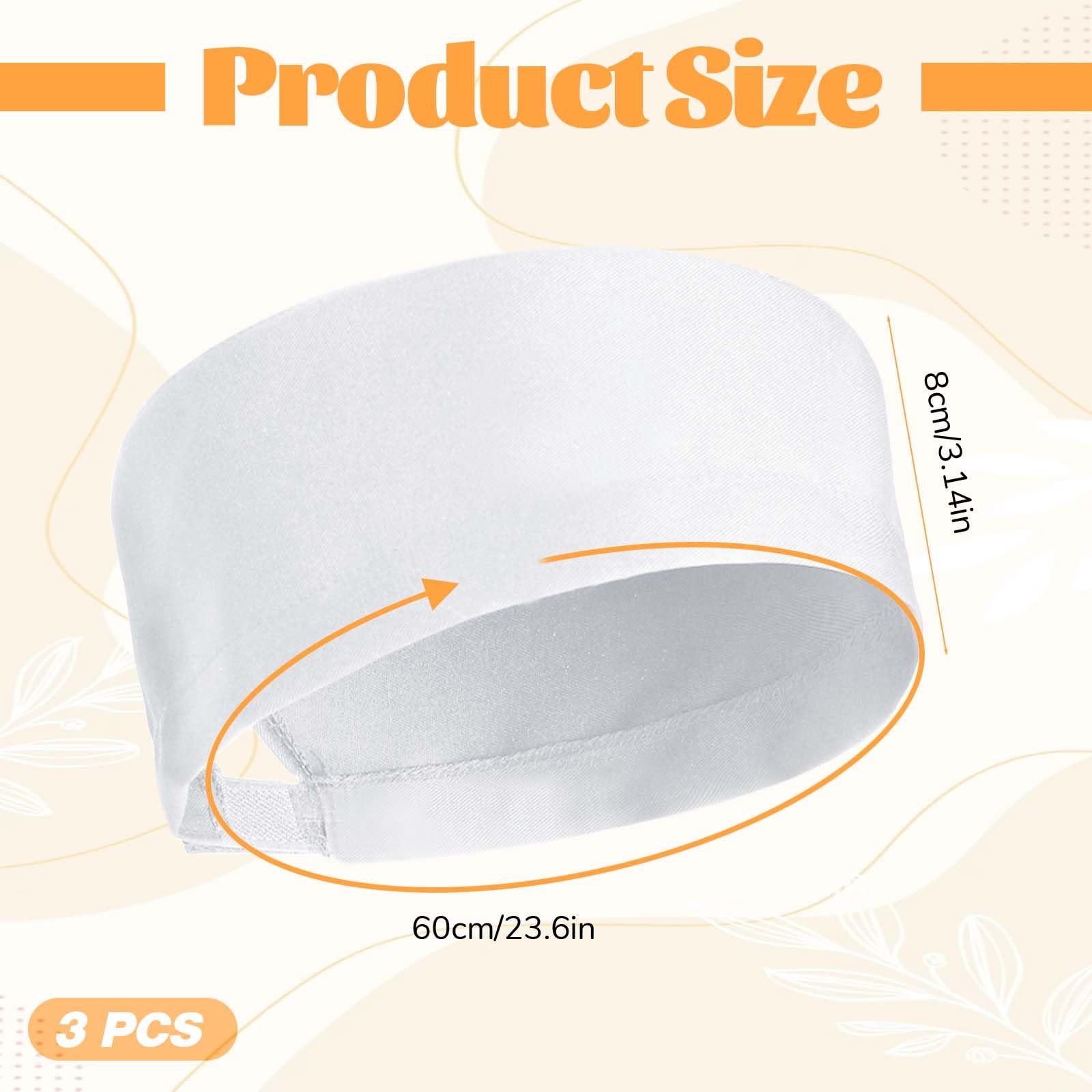 Cappelli da cuoco bianchi con teschio regolabili lavabili per adulti Xthrotsenk