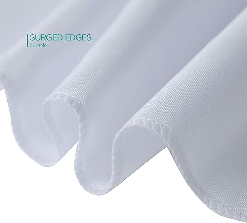 Miniatura 4 de Surmente - Mantel rectangular de poliéster para mesas de bodas, banquetes o restaurantes, de 180 cm