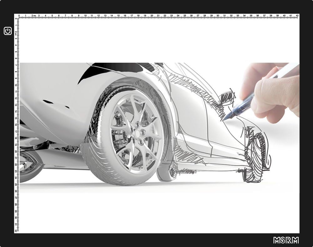 QualityBazaar 17.7 Inch LED Artcraft Tracing Light Pad Light Box A4