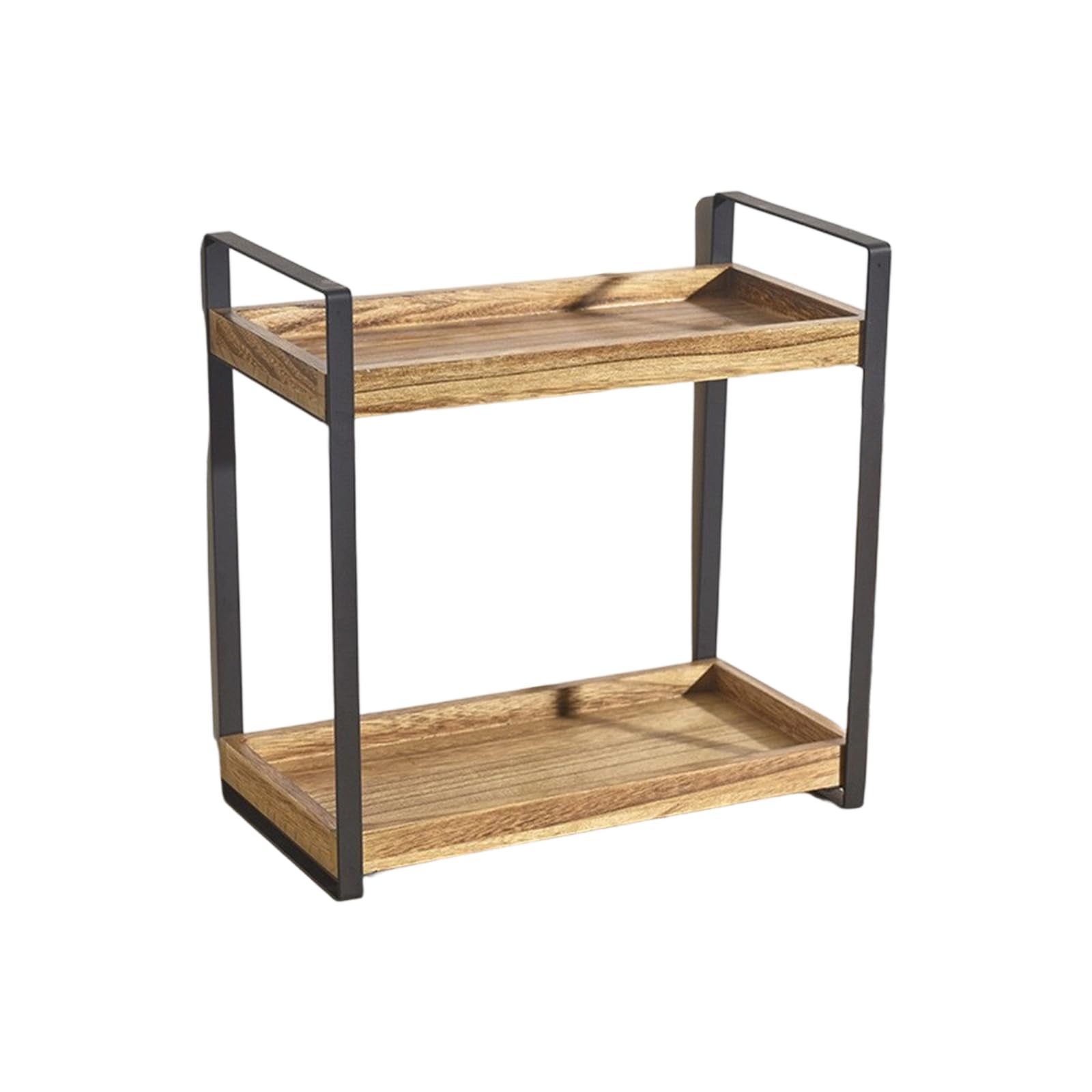 Sturdy Wooden Bathroom Organizer Shelf with 2 Tier Design Accessories for Kitchen and Home Storage Solutions Home Storage Solution