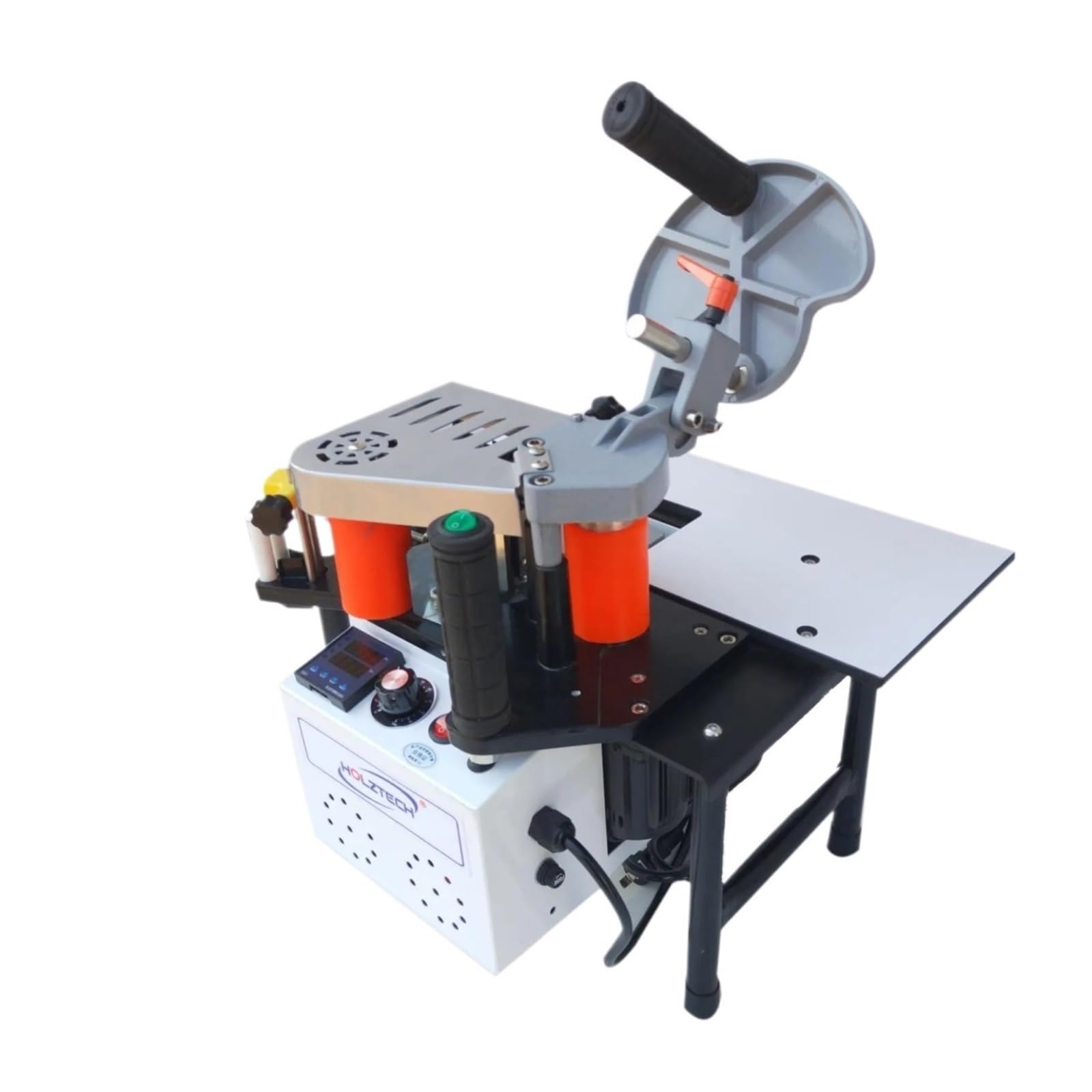Portable Edge Bander 45 Tilting Banding Machine Mini Edgebander Double Sides Gluing Operates Smoothly Performs Well