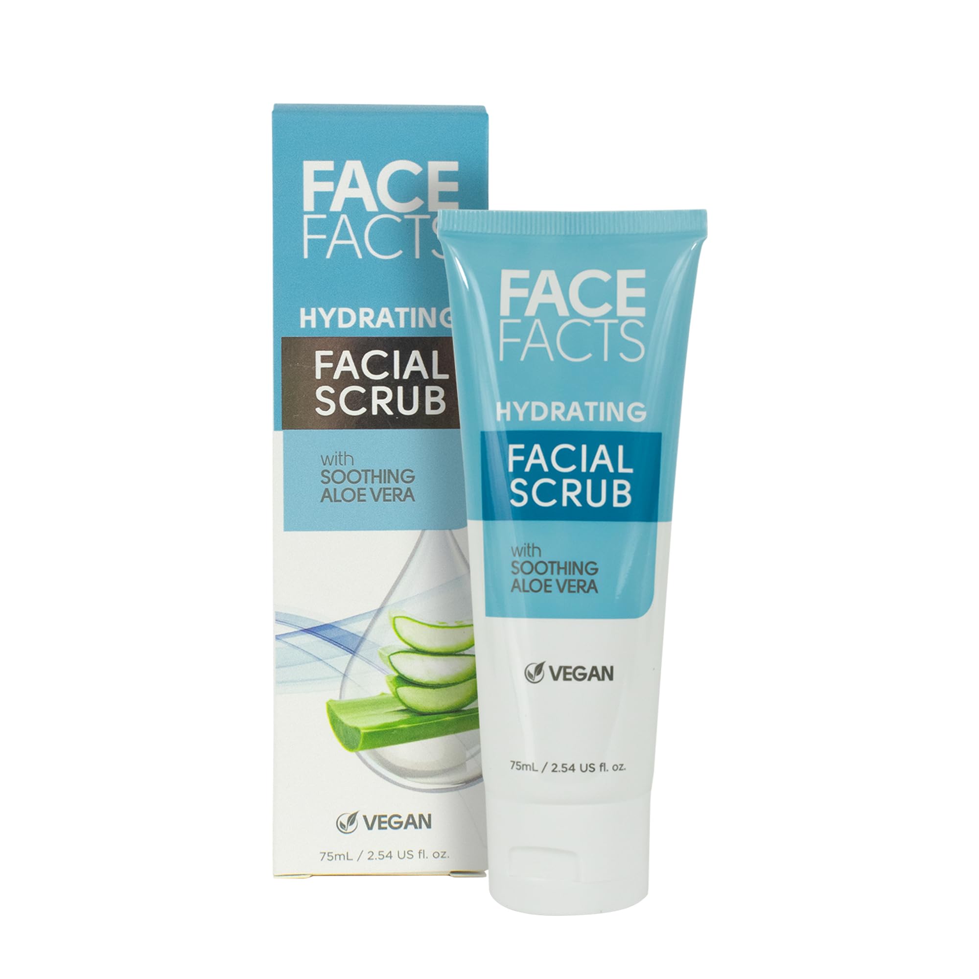 Face Facts Hydrating Facial Scrub | Cleansing + 75 g (Pack of 1), White