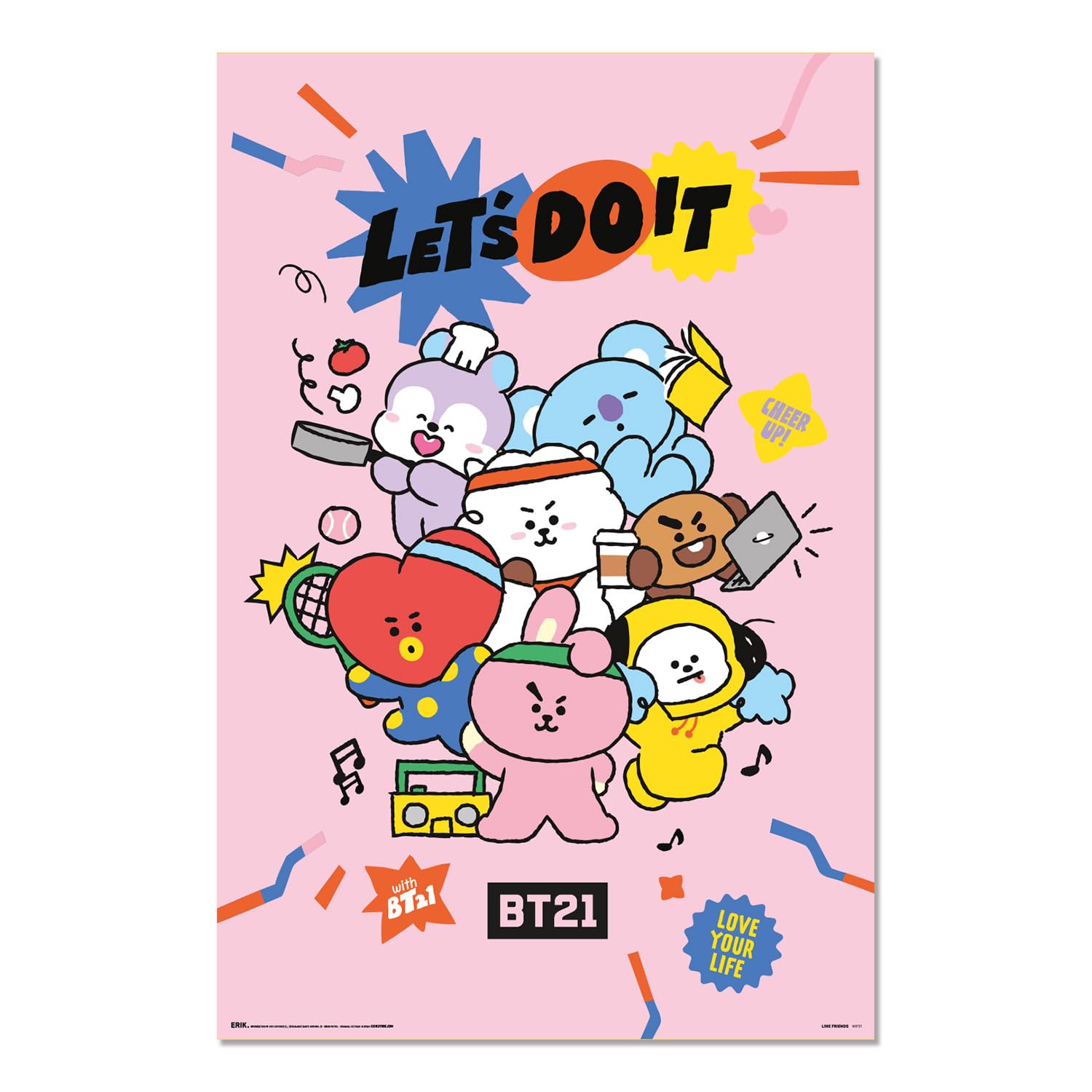 Grupo Erik Poster BT21-36 x 24 inches / 91.5 x 61 cm - Shipped Rolled Up - Cool Posters, Art Poster, Wall Posters & Prints