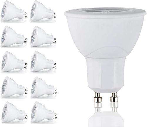Miniatura 7 de Bombillas LED GU10 con certificación UL, paquete de 5, 6 vatios, 550 lúmenes, blanco cálido 3000K, equivalente a halógeno de 50 W, ángulo de haz de