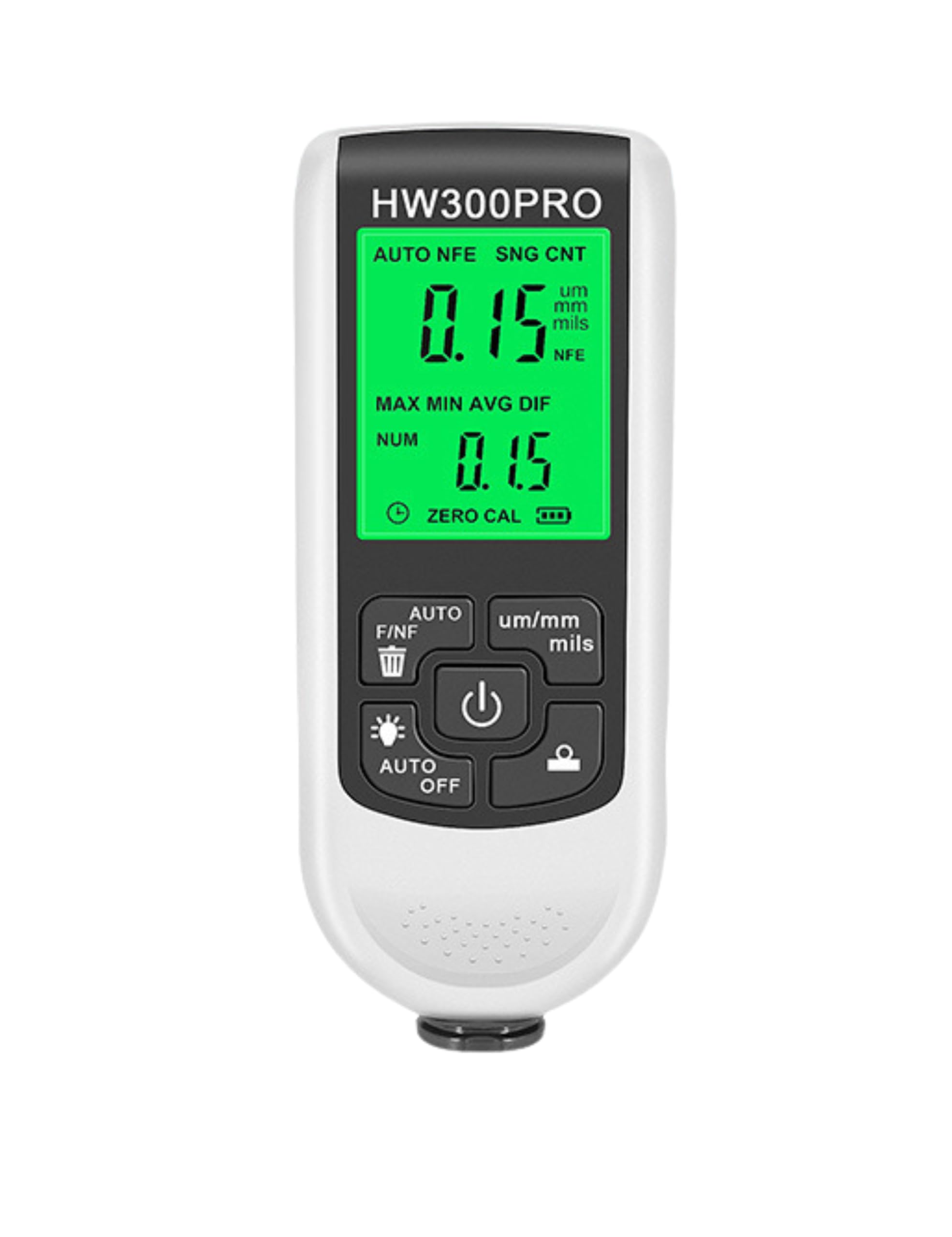 Generic Coating Thickness Tester, Paint Coating Meter, Digital Coating Thickness Gauge ABS with Portable Rope Automatic Shutdown Function Paint Coating Meter for Outdoor (White)