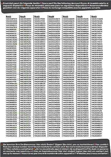 DEKAROX Abwasserpumpe Laugenpumpe für Bosch Siemens 145787 00145787 144978 00144978 mit Pumpenkopf und Sieb für Waschmaschine wie iQ100 iQ300 Avantixx Maxx varioPerfect Logixx Serie 2 Serie 4