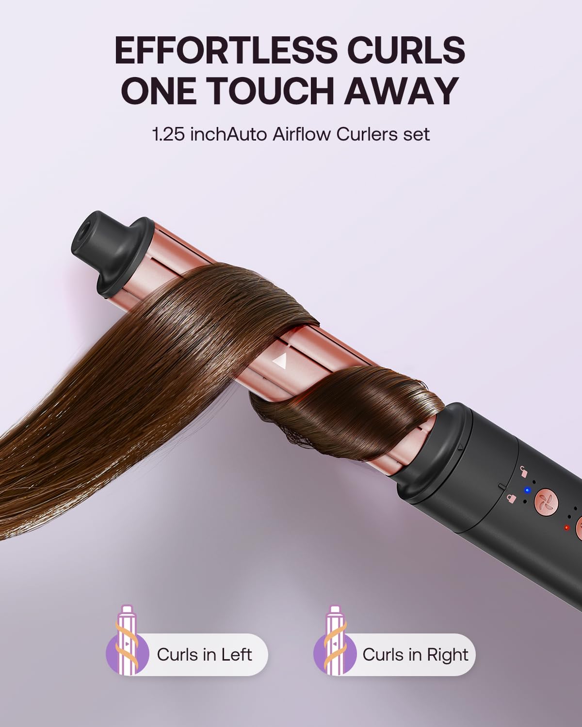 BESTOPE PRO Hairstyler 5 in 1 110,000 RPM Ionen Reisefön Multi-Hair Styler Set Automatischer Luft-Lockenstab