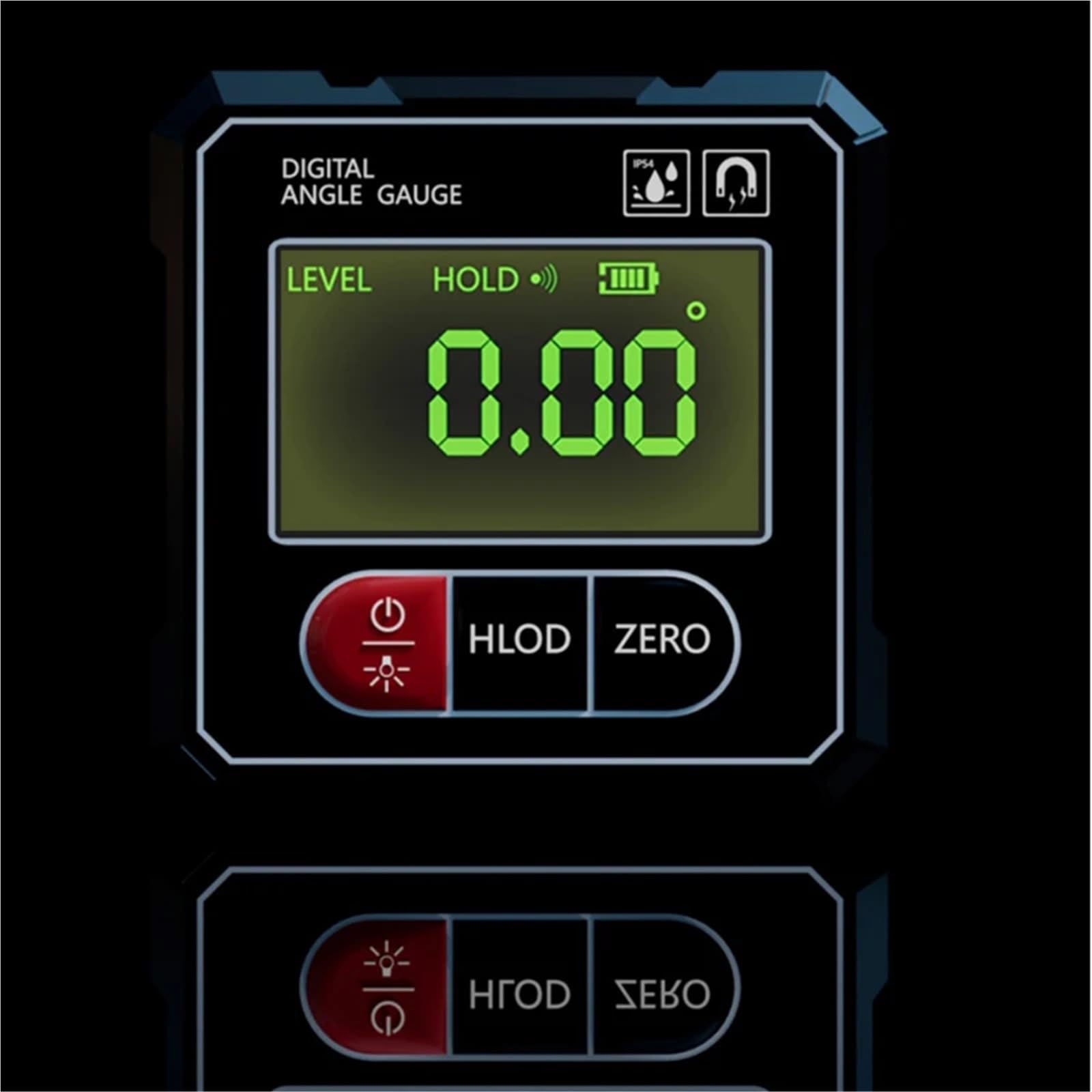 Goniómetro digital magnético con láser electrónico, transportador recargable por USB, 1 Uds.
