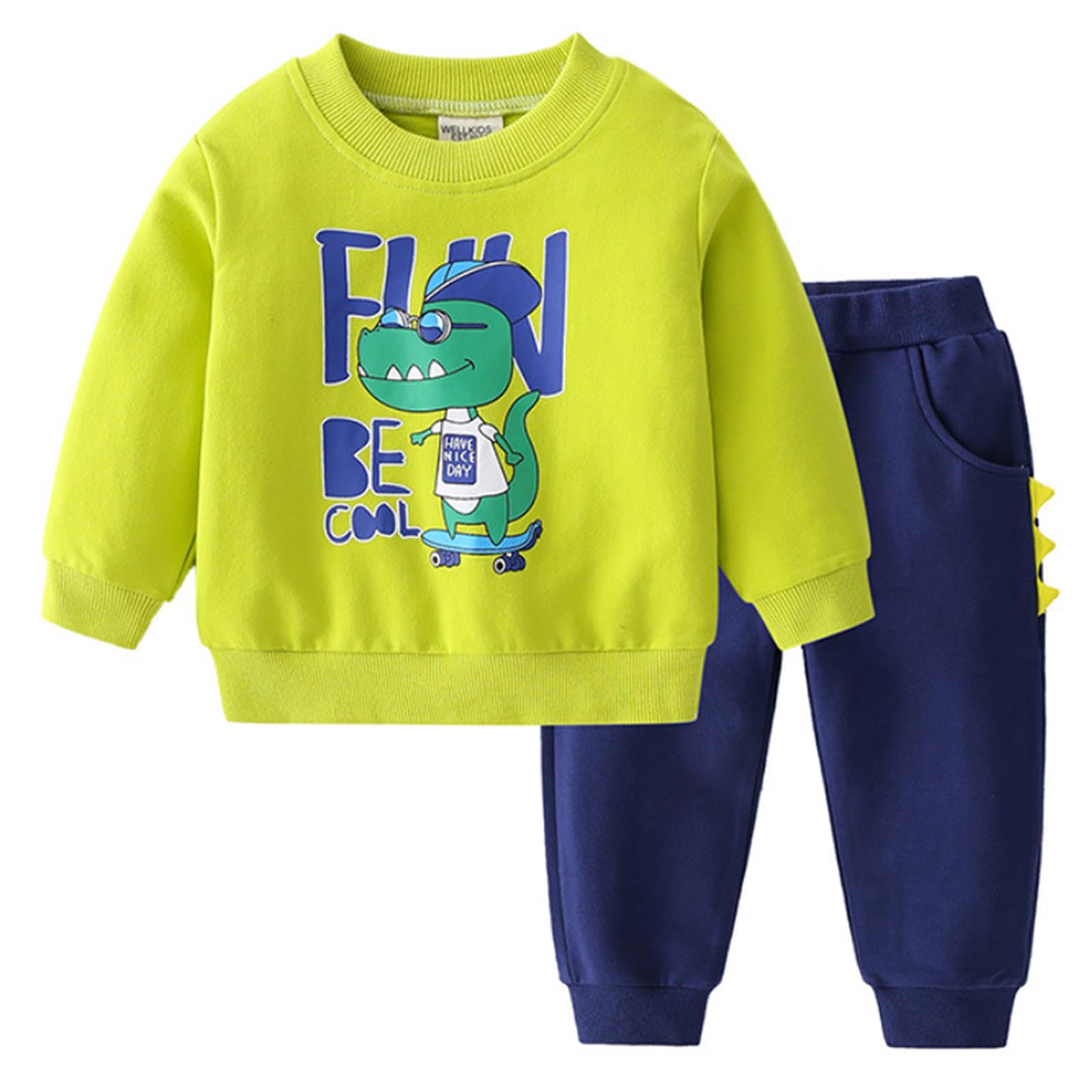 Toddler Boys Sweatshirt and Pants Set Fall Winter Clothes Outfits