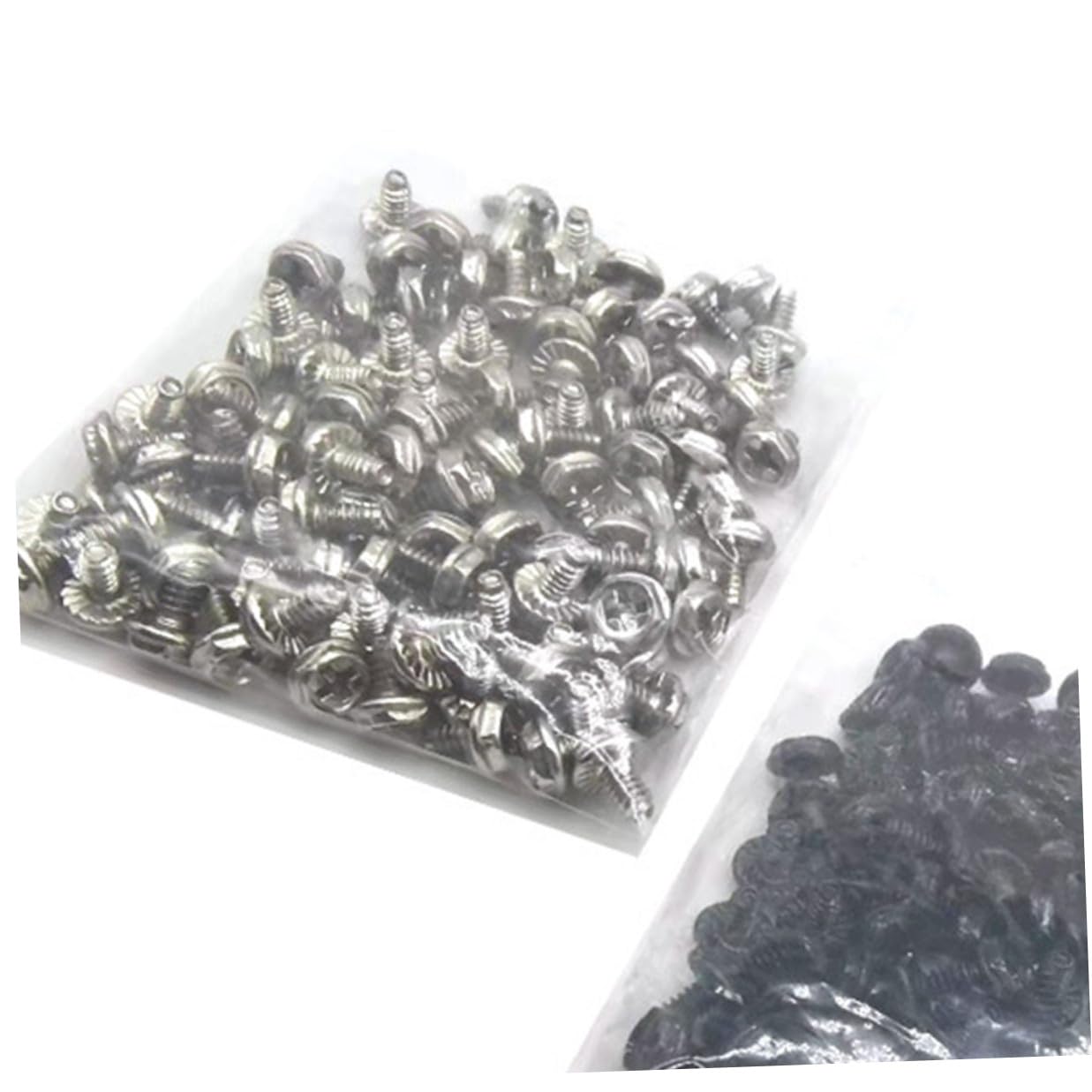 Kisangel 100pcs Silver 6#-32x6mm Pci Slot Screws and Computer Case Thumb Screws for Power Supply Mounting and PC Building Replacement