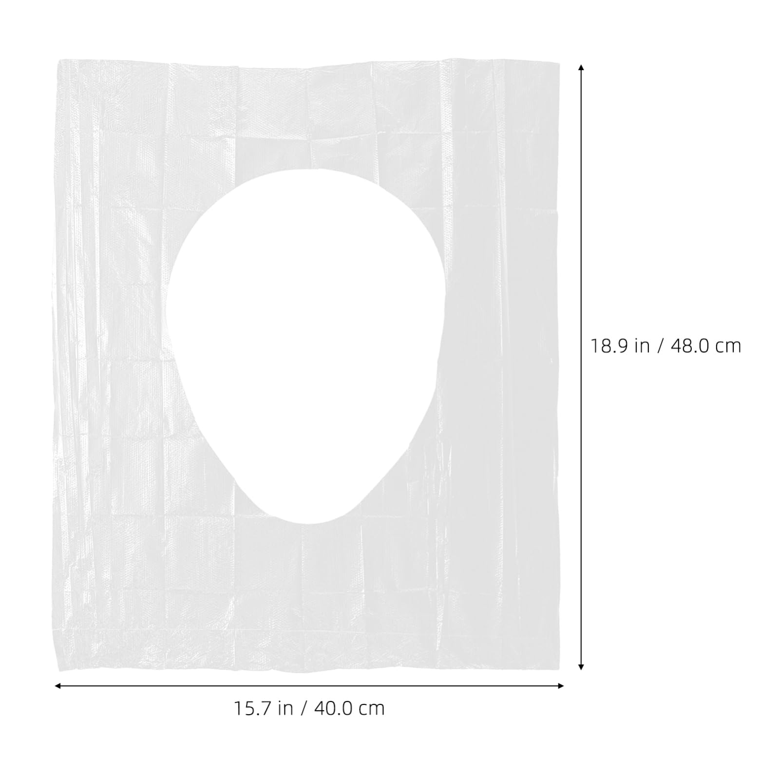 SHERCHPRY 50Pcs Disposable Clear Toilet Seat Covers for Travel Portable Liners for Camping Office and Public Restrooms Safe Material Easy to Use and Discard