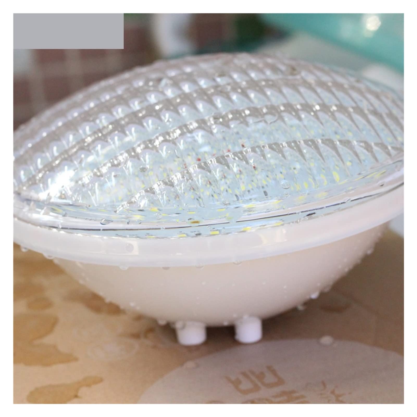 Lumières LED de Piscine PAR56 Piscine Light DC 12V RVB SMD5730 24W 36W Lumière sous-Marine IP68 Spot extérieur imperméable for étang, Fontaine, Piscine (Color : Warm White, Size : 24W)