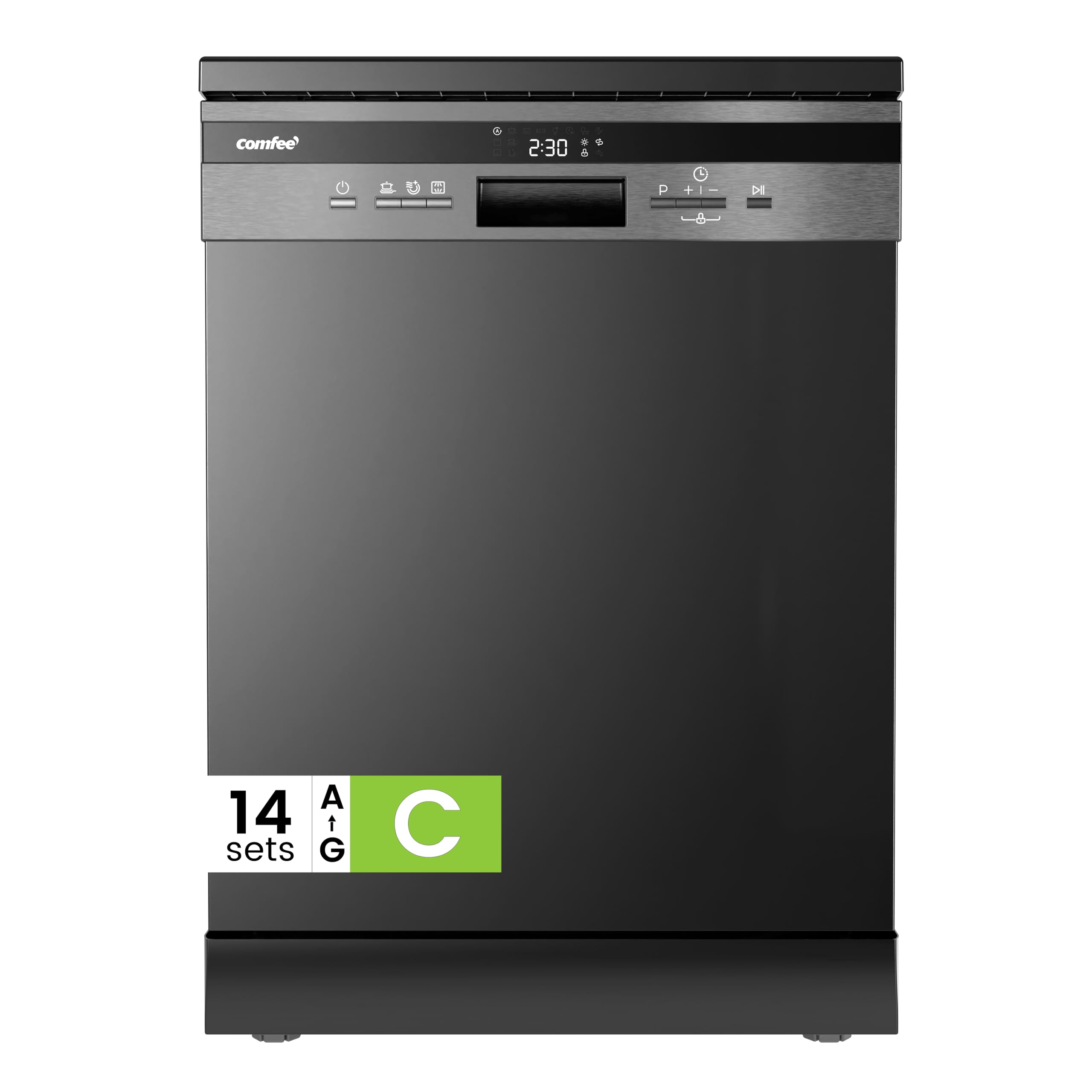 COMFEE' Freestanding Dishwasher CDWEF1435EBC-UK with 14 place settings