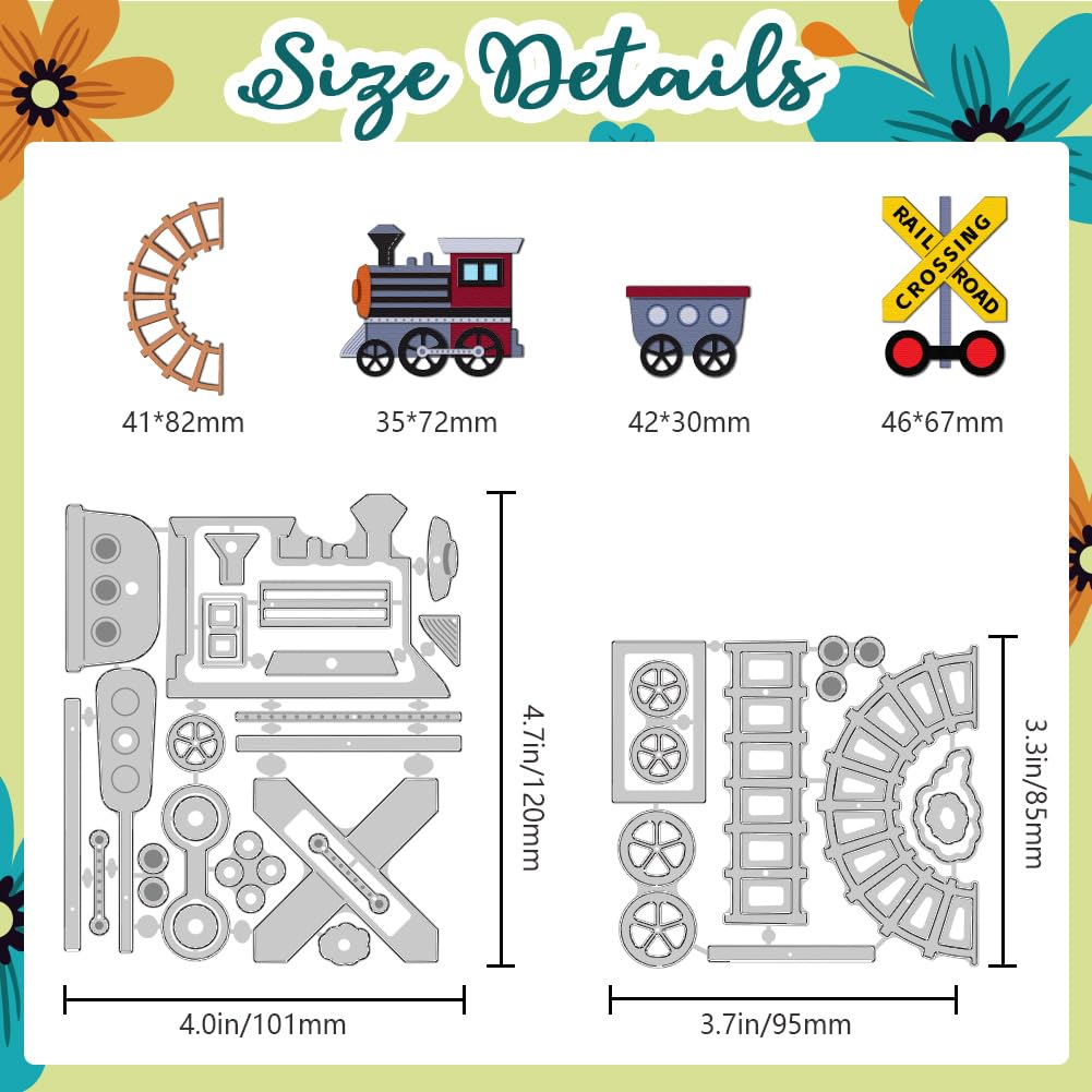 DELORIGIN Trains and Tracks Die Cuts - Image 2