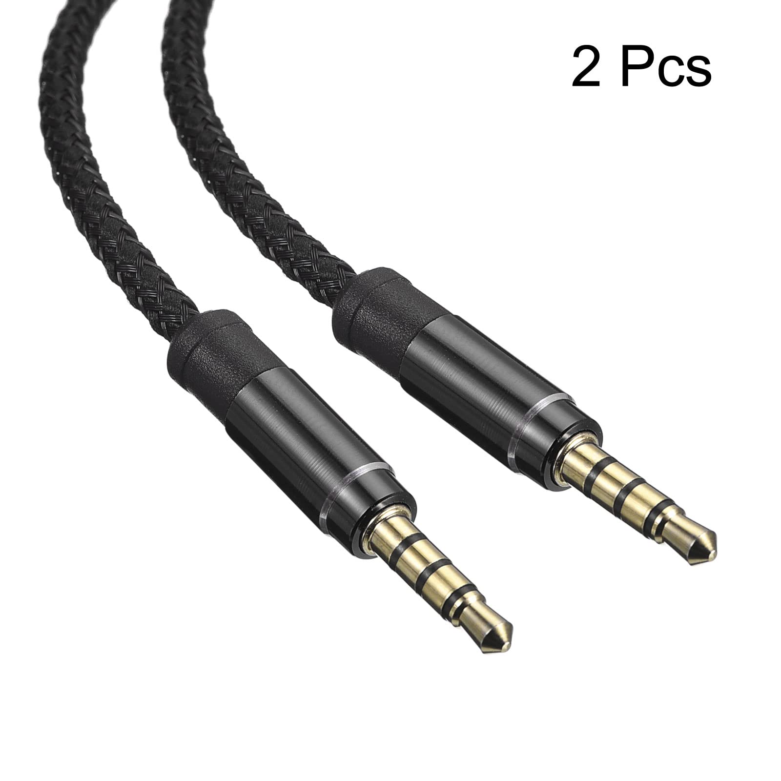 MECCANIXITY Câble Auxiliaire 3,5 Mm Mâle Vers Mâle En Nylon Tressé 3