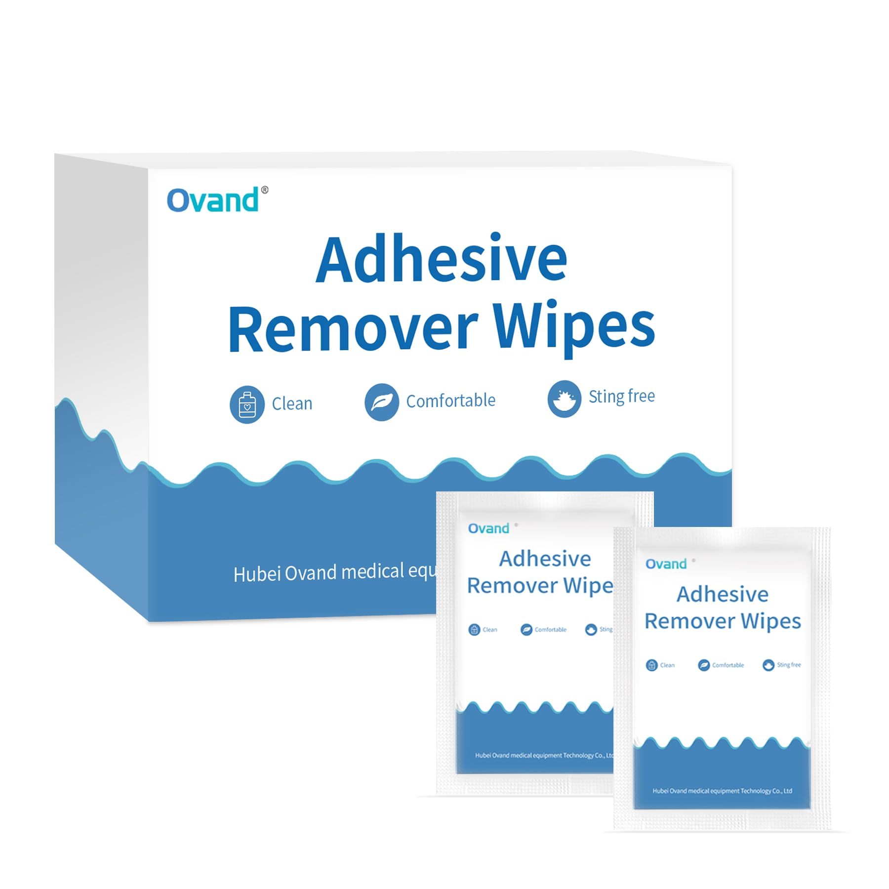 40 Pcs Adhesive Remover Wipes - Adhesive Tape Remover Pads,Premium Adhesive Tape Remover Pads,Adhesive Remover for Skin from Bandages,Tapes, and