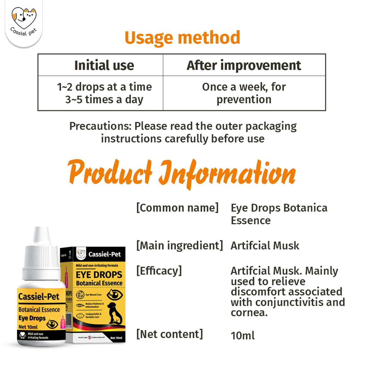 Eye Drops for Eye Infection Treatment, Soothe Infection Allergy, Relieve Dry Eyes & Red Eye,Eye Cleaner and Tear Stain Remover for Dogs and Cats | 10 ml 0.33 FL OZ (1 Bottle) — Amazon image 9