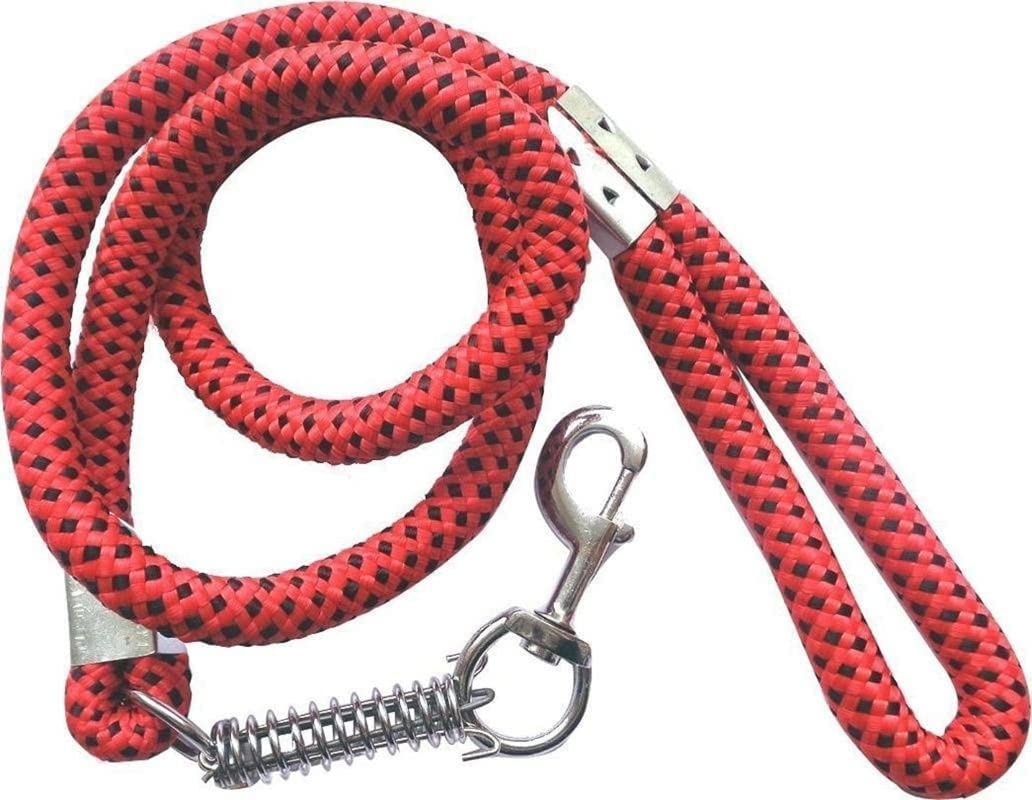PSK PET MART Nylon Rope Dog Leash / Dog Lead with Spring Hook for Heavy Large Giant and Medium Sized Dogs with Strong Hook Size 22 MM Length 150CM (Color May Vary) (B09STRRB1S) Amazon Price History, Amazon Price Tracker