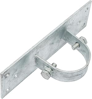 Aiwaiufu Chain Link Fence 1-5/8" Wood to Steel Post Bracket, Wood Fence to Steel Post Adapters, Adapter Brackets (Pack of 4)