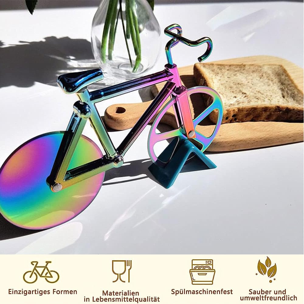 Zliger Roulettes à Pizza Vélo & Moto Roulettes à Pizza Anti-Adhésif