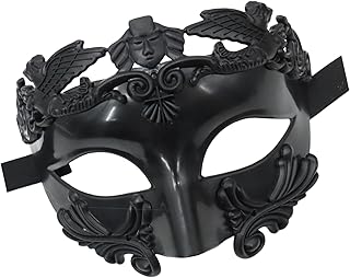 Masques de bal masqué pour hommes, masques d'Halloween mythologiques vénitiens égyptiens pour hommes, mythologie romaine grecque pour homme, adaptés pour Halloween, jeux de rôle, carnaval