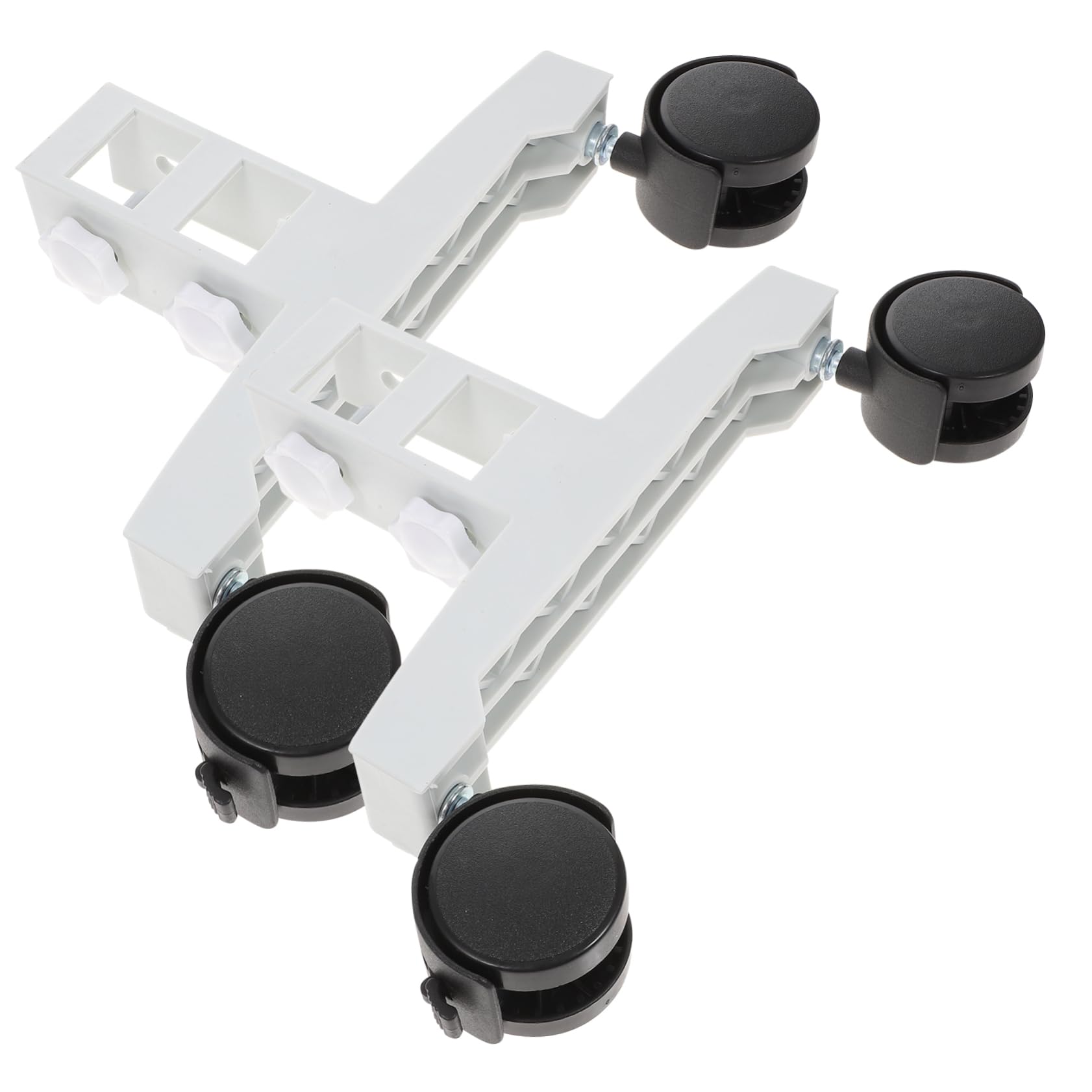 Tofficu Pieds Universels pour Radiateurs Infrarouges Électriques, Lot de 2, Matériau Nylon et Fer, Support Robuste Barre Centrale, Facile à Déplacer, pour Chauffage Électrique