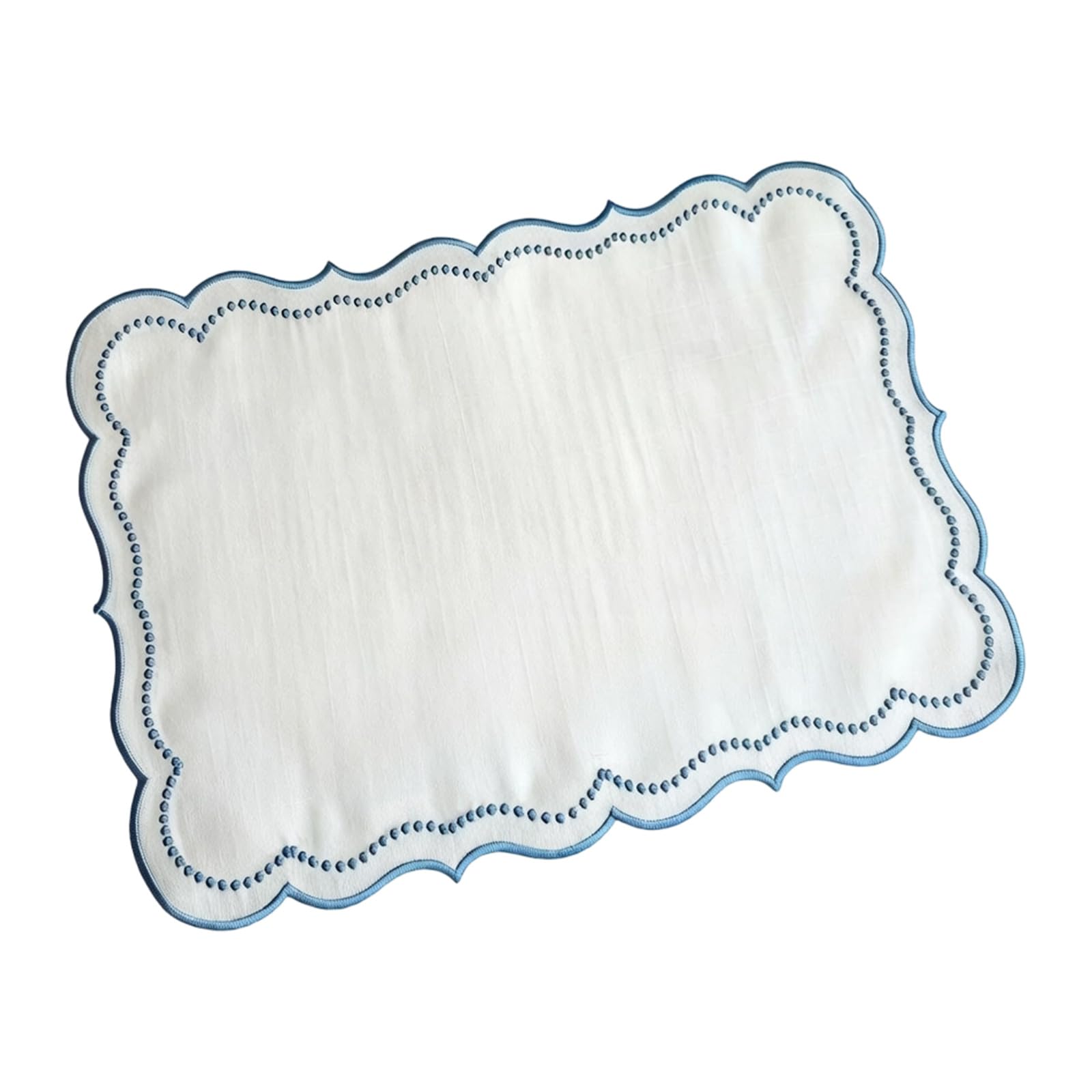 Embroidered Polyester Placemat Machine Washable for Kitchen Dining and Home Decor Washable Dining Placemat