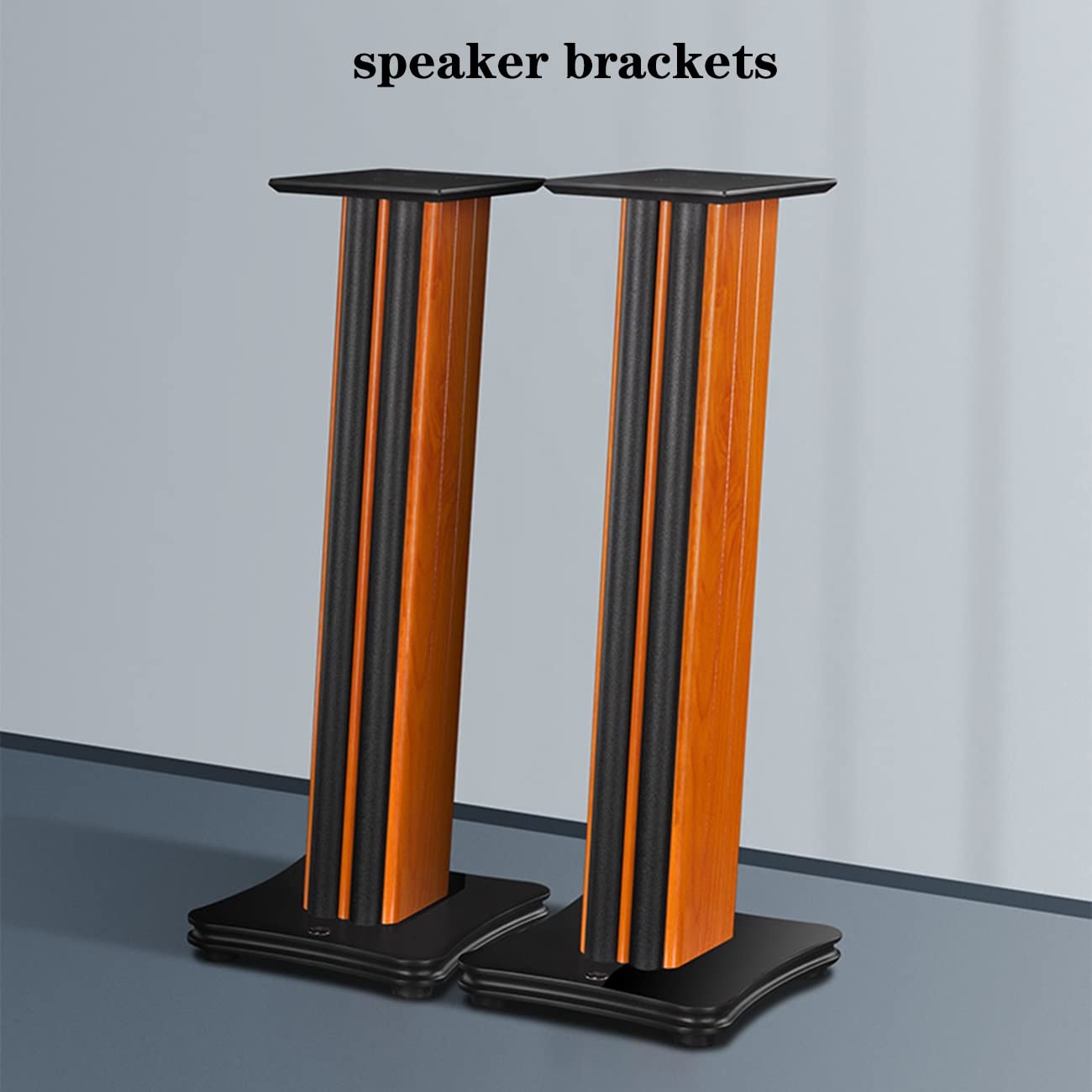 Soporte de Audio 1 Par De Soportes para Altavoces Altavoz De Madera Soporte Soporte De Audio para Sala De Estar Sonido De Cine En Casa Soporte De Sonido Profesional para Estudio De Grabación