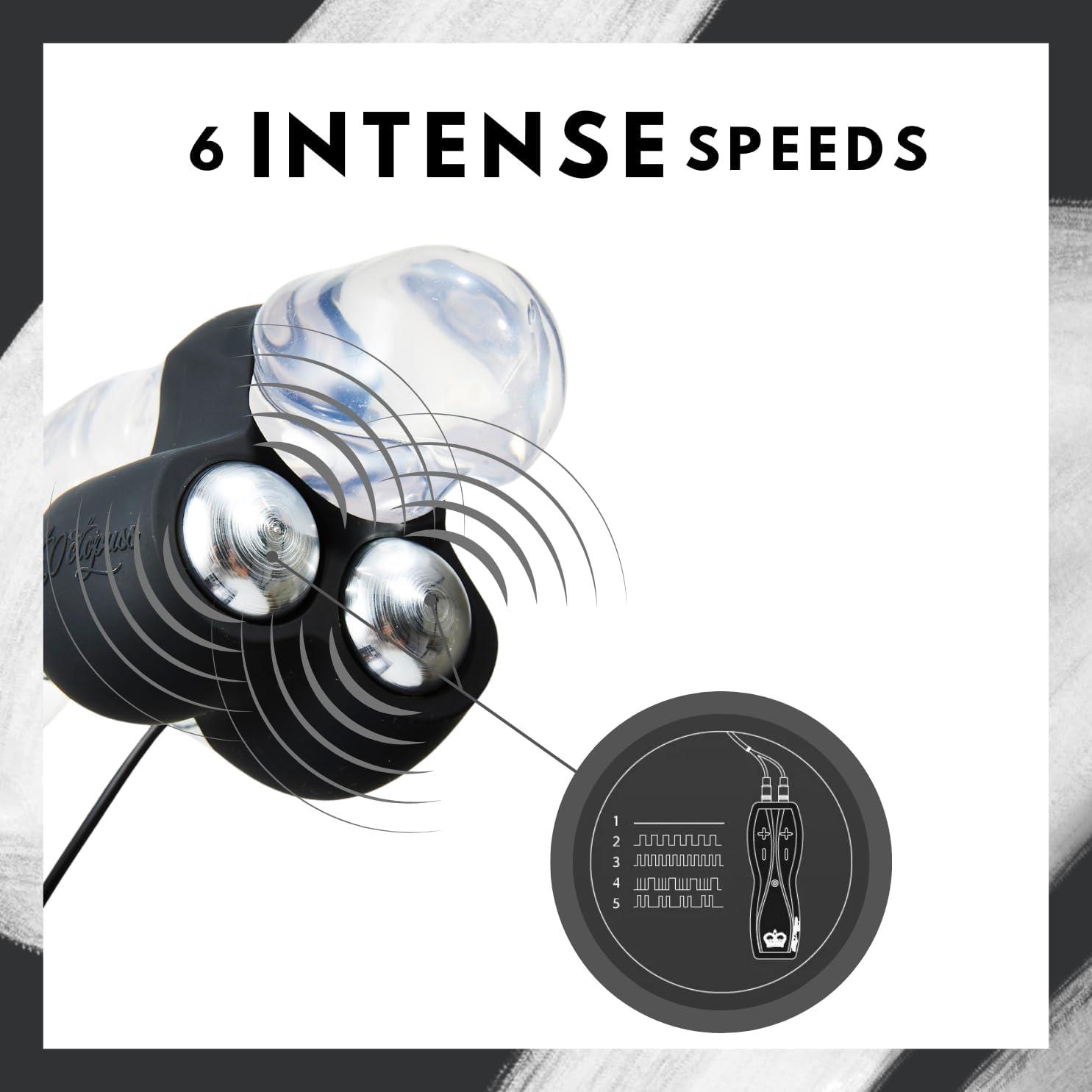 Hot Octopuss JETT Hands-Free Masturbator für Männer | Dual-Motor Penisvibrator mit Treble-&-Bass | Silikon-Penishülse + Penisring mit 2 Bullets | batteriebetrieben